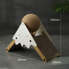 Cat Interactive Scratching Board - Snow Mountain