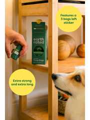 Earth Rated - Dog Poop Bags Refill Rolls 315 Bags