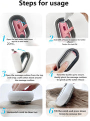 Water Infused Gravity Cleaning Pet Hair Brush