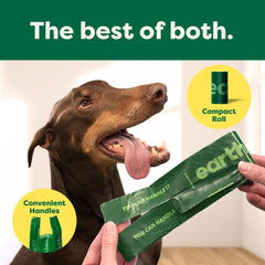 Earth Rated - Dog Poop Bags With Handles on a Roll Lavender