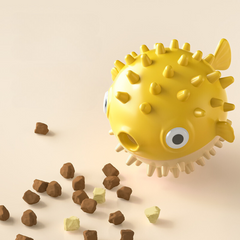 Treat Dispensing Puzzle Dog Porcupinefish Toy