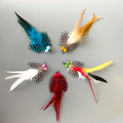 Cat Teaser Feather Bird Replacement Refills