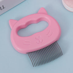Pet Elastic Rake Comb Cat Face