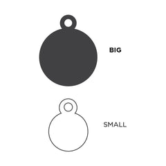 MyFamily - Basic Big Aluminum Circle ID Tag