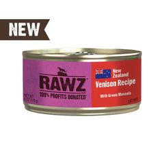 RAWZ Cat 94% Venison with Green Mussels Pate 170g