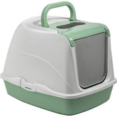 Moderna Flip Cat Deluxe Jumbo Hooded Litter Box - Soft Green