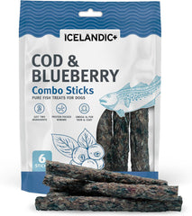 Icelandic+ Dog Cod & Blueberry Combo Sticks