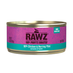 RAWZ Cat 96% Chicken and Herring Pate 155g