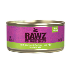RAWZ Cat 96% Chicken and Chicken Liver Pate 155g