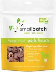 SMALLBATCH Freeze Dried Pork Hearts 3.5oz