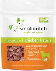 SMALLBATCH Freeze Dried Chicken Hearts 3.5oz