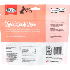 Primal Cat Freeze Dried Treats Liver Laugh Love Pork Liver