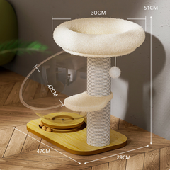 Cat Tower with Interactive Spinning Dome