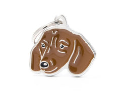 MyFamily - Friends Fawn Dachshund ID Tag