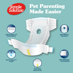 Simple Solution Disposable Female Dog Diapers Small
