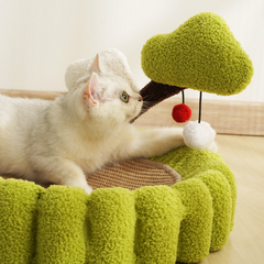 Cat Potted Plant Sisal Scratcher Bed