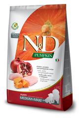 FARMINA N&D Dog PUMPKIN Chicken & Pomegranate Puppy Medium & Maxi
