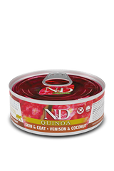 FARMINA N&D Cat QUINOA SKIN & COAT Venison & Coconut 80g