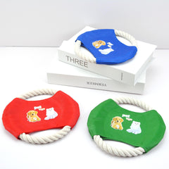 Natural Cotton Rope Training Frisbee Dog Toy