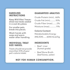 WILD VIBES Beef Liver and Bone Broth 80g