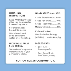 WILD VIBES Beef Liver and Bone Broth 80g