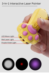 Cat Interactive Toy Laser Pointer Paw Shaped USB Charging