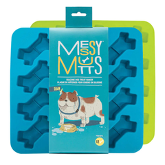 Messy Mutts - Bone Shaped Silicone Bake and Freeze Treat Maker - Pack of 2