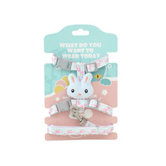 Pet Harness Cartoon Plush Rabbit with Leash