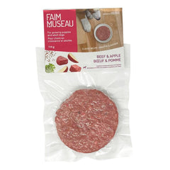 Faim Museau - Single Patty Beef & Apple Frozen Raw Dog Food