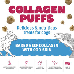 Icelandic+ Dog Beef Collagen Puffs with Cod Skin Treats