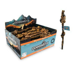 DOGGINSTIX Braided Lamb Collagen Double Knots