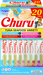INABA Churu Puree Tuna Seafood Variety Box