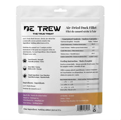 DE TREW Air-Dried Duck Fillet Dog Treats 454g
