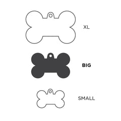 MyFamily - Basic Big Aluminum Bone ID Tag