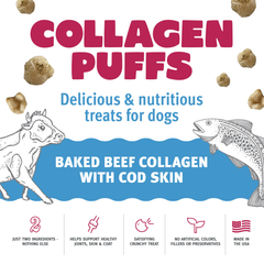 Icelandic+ Dog Beef Collagen Puffs with Cod Skin Treats