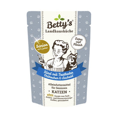 Betty's Country Kitchen - Cat SENIOR Fresh Pouch Beef with Turkey, Carrot & Salmon Oil 100g