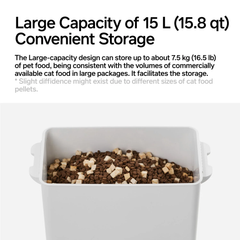 pidan Vacuum Pet Food Container with Weight Scale