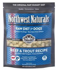 Northwest Naturals - Dog Raw Frozen Beef & Trout Nuggets
