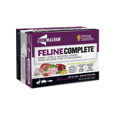Iron Will Raw - Feline Complete Rabbit, Pork & Mackerel Dinner