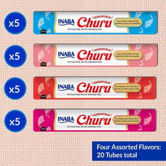 INABA Churu Puree Tuna Seafood Variety Box
