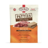 Primal Dog Frozen Raw Beef Patties