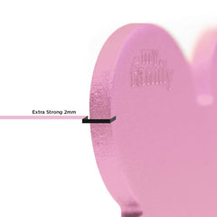 MyFamily - Basic Small Aluminum Heart ID Tag
