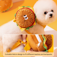 Pet Harness Leash with Detachable Backpack