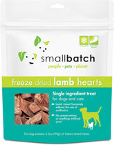 SMALLBATCH Freeze Dried Lamb Hearts 3.5oz