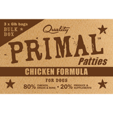 Primal Dog Frozen Raw Chicken Bulk 18lb
