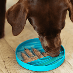 Messy Mutts - Urban City Scene 8" Silicone Therapeutic Lick Bowl-Interactive Feeder