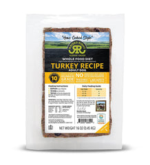 Raised Right - Original Turkey Gently Cooked Frozen Dog Recipe