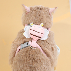 Pet Harness Plush Bee with Leash