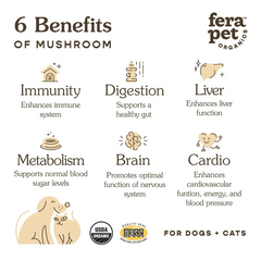 Fera Pets - Organic Mushrooms Immune Support for Dogs & Cats