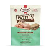 Primal Dog Frozen Raw Chicken Patties